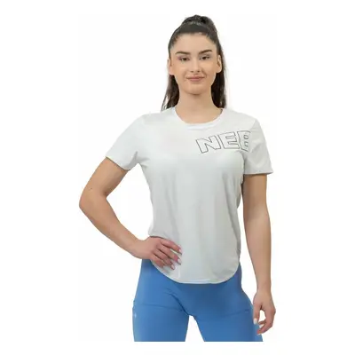 Nebbia FIT Activewear Functional T-shirt with Short Sleeves White Fitness tričko