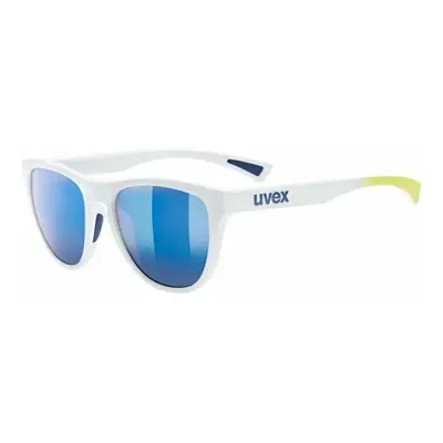 UVEX ESNLT Spirit White Mat/Mirror Blue Cyklistické brýle