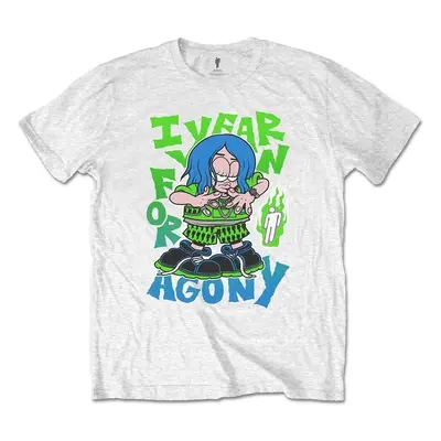 Billie Eilish Tričko Agony Unisex White