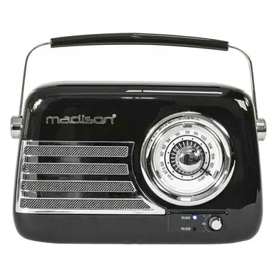 Madison Freesound-VR40B Black Retro rádio