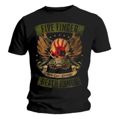 Five Finger Death Punch Tričko Locked & Loaded Unisex Black