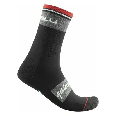 Castelli Quindici Soft Merino Sock Black 2XL Cyklo ponožky