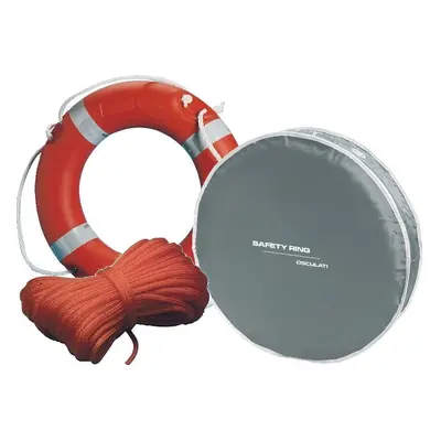 Osculati Ring Lifebuoy + Rope + Cover SET Grey Lodní záchranné prostředky