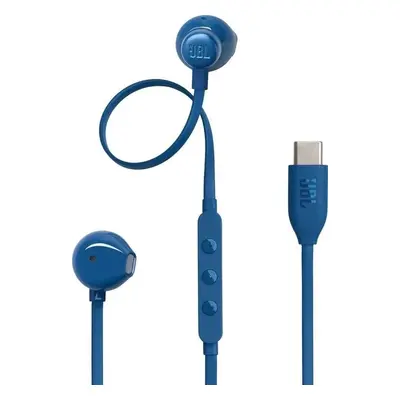 JBL TUNE USB-C Blue Sluchátka do uší