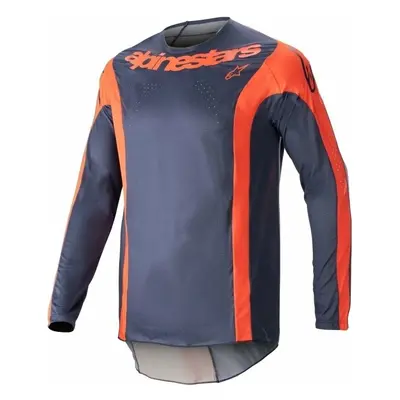 Alpinestars Techstar Arch Jersey Night Navy/Hot Orange Motokrosový dres