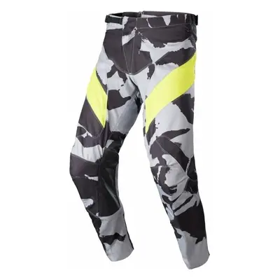 Alpinestars Racer Tactical Pants Gray/Camo/Yellow Fluorescent Motokrosové kalhoty