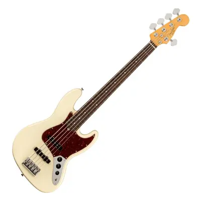 Fender American Professional II Jazz Bass V RW Olympic White 5-strunná baskytara