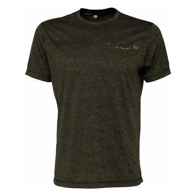 Savage Gear Tričko Fighter Stretch T-Shirt Burnt Olive Melange