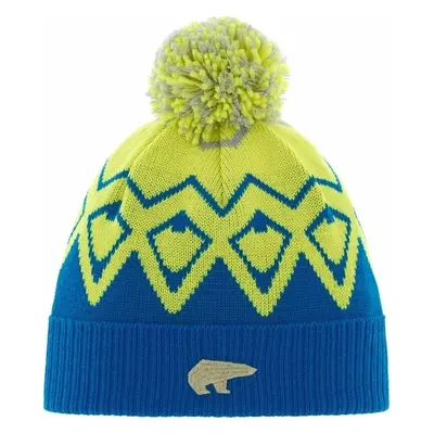 Eisbär Ziggy OS Pompon Beanie Bugatti/Ligt Yellow/Grey Čepice