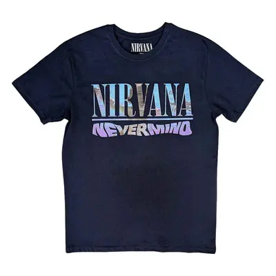 Nirvana Tričko Nevermind Unisex Navy Blue