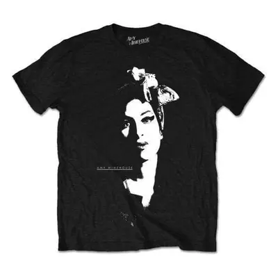 Amy Winehouse Tričko Scarf Portrait Unisex Black