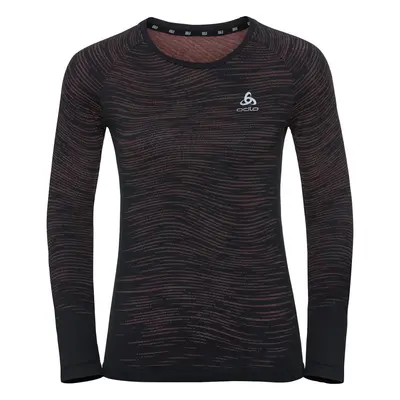 Odlo Blackcomb Ceramicool T-Shirt Black/Space Dye Běžecké tričko dlouhým rukávem