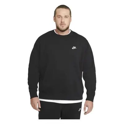 Nike Club Crew Mens Fleece Black/White Fitness mikina