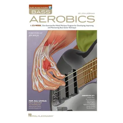 Hal Leonard Bass Aerobics Book with Audio Online Noty