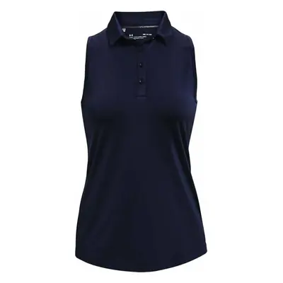 Under Armour Zinger Womens Sleeveless Midnight Navy/Midnight Navy/Metallic Silver Polo košile