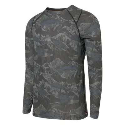 SAXX Quest Long Sleeve Crew Navy Mountainscape Termoprádlo