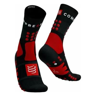 Compressport Hiking Black/Red/White T1 Běžecké ponožky