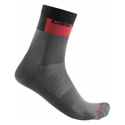 Castelli Blocco Sock Dark Gray S/M Cyklo ponožky