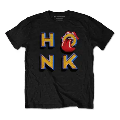 The Rolling Stones Tričko Honk Letters Unisex Black