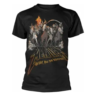 Metallica Tričko 40th Anniversary Horsemen Unisex Black