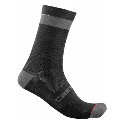 Castelli Alpha Black/Dark Gray S/M Cyklo ponožky