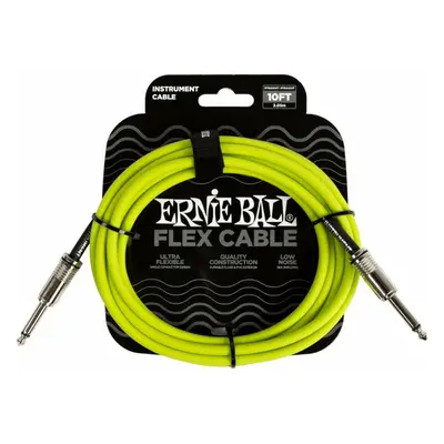 Ernie Ball Flex Instrument Cable Straight/Straight m Rovný - Rovný Nástrojový kabel