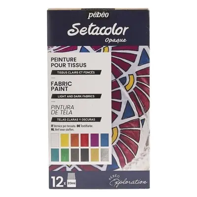 Pébéo Setacolor Sada barev na textil 12x20 ml