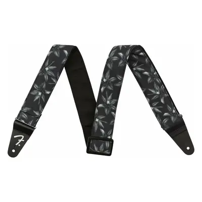 Fender 2'' Hawaiian Strap Black Floral Kytarový pás Black