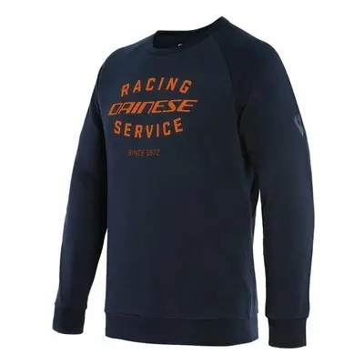 Dainese Paddock Sweatshirt Black Iris/Flame Orange Mikina