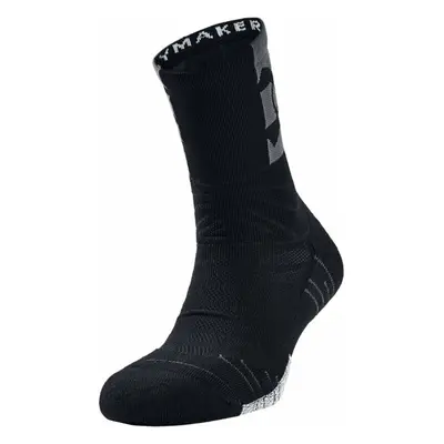 Under Armour UA Playmaker Mid Crew Black/Pitch Gray/Black Fitness ponožky