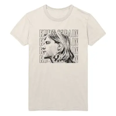 Kurt Cobain Tričko Contrast Profile Unisex Natural