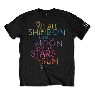 John Lennon Tričko Shine On Unisex Black