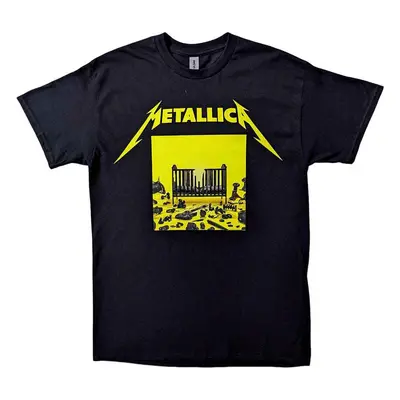 Metallica Tričko Seasons Squared Cover Unisex Black