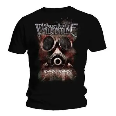 Bullet For My Valentine Tričko Temper Temper Gas Mask Unisex Black