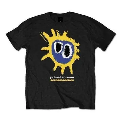 Primal Scream Tričko Screamadelica Yellow Unisex Black