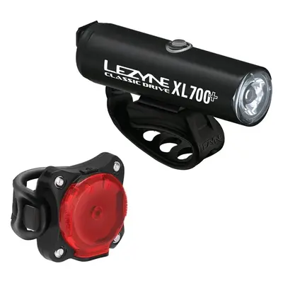 Lezyne Classic Drive 700+ / Zecto Drive 200+ Pair Satin Black/Black Front lm / Rear lm Přední-Za