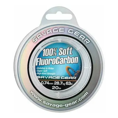 Savage Gear Soft Fluoro Carbon Transparent 1,00 mm m 50,5 kg Vasec