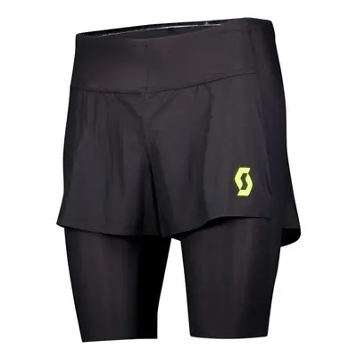 Scott Hybrid Shorts RC Run Kinetech Black/Yellow Běžecké kraťasy