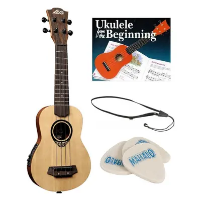 LAG TKU150SE SET Natural Sopránové ukulele