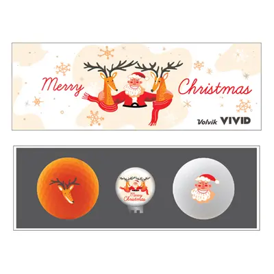 Volvik Vivid Christmas Pack Golf Balls Vánoce Golfové míčky