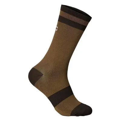 POC Lure MTB Sock Long Jasper Brown/Axinite Brown Cyklo ponožky