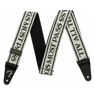 Fender George Harrison All Things Must Pass Logo Strap Kytarový pás White