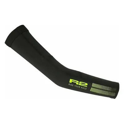 R2 Rupet Arm Warmers Black/Neon Yellow Návleky na ruce