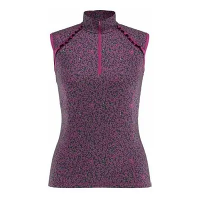 Callaway Mini Floral Mock Lilac Rose Polo košile