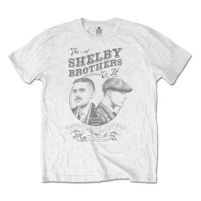 Peaky Blinders Tričko Shelby Brothers Circle Faces Unisex White