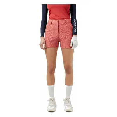 J.Lindeberg Gwen Printed Golf Short Faded Rose Bridge Monogram Kraťasy