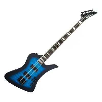 Jackson JS3 Q Kelly Bird AH Transparent Blue Burst Elektrická baskytara