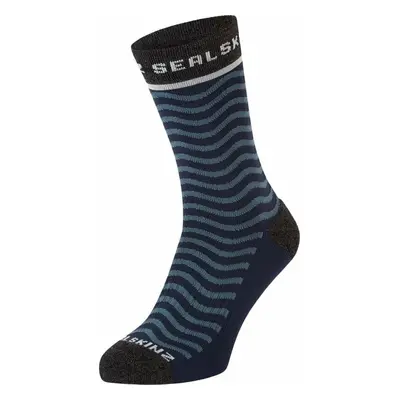 Sealskinz Rudham Mid Length Meteorological Active Sock Navy/Cream L/XL Cyklo ponožky