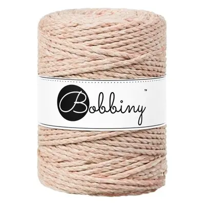 Bobbiny 3PLY Macrame Rope mm m Peach Shake Šňůra