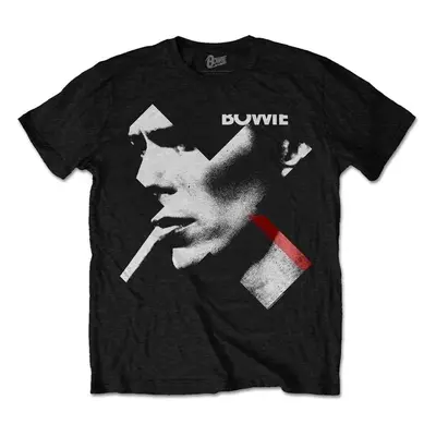 David Bowie Tričko X Smoke Red Unisex Black